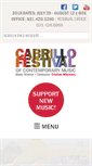 Mobile Screenshot of cabrillomusic.org
